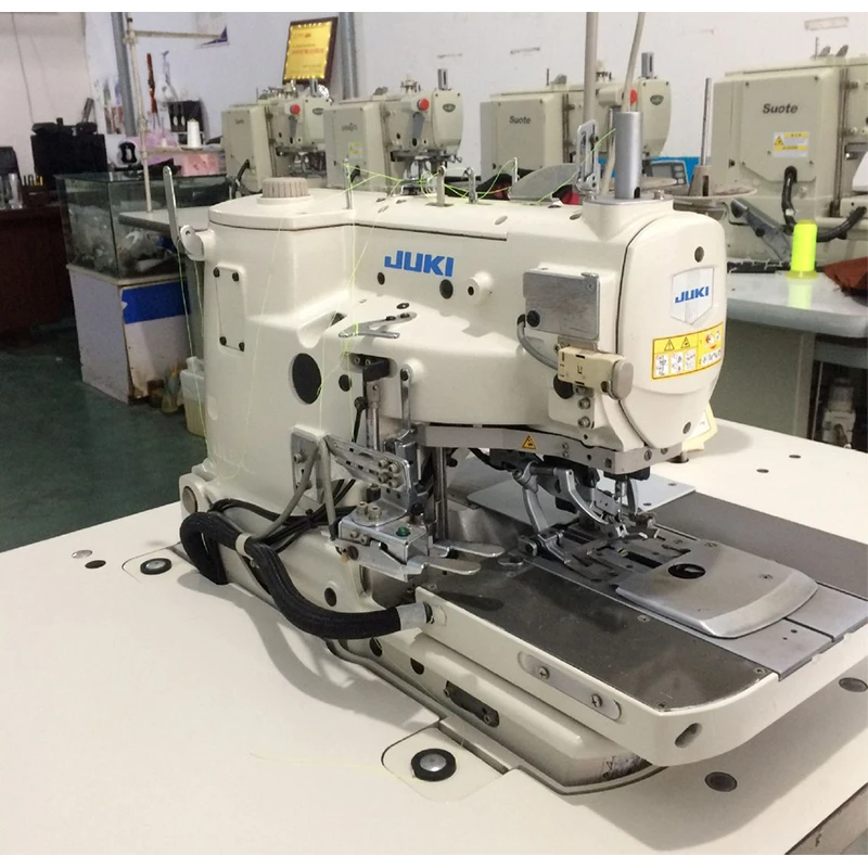 Used JapanJuki 3200 Computer-controlled Eyelet Buttonholing Machine Button Hole Sewing Machine