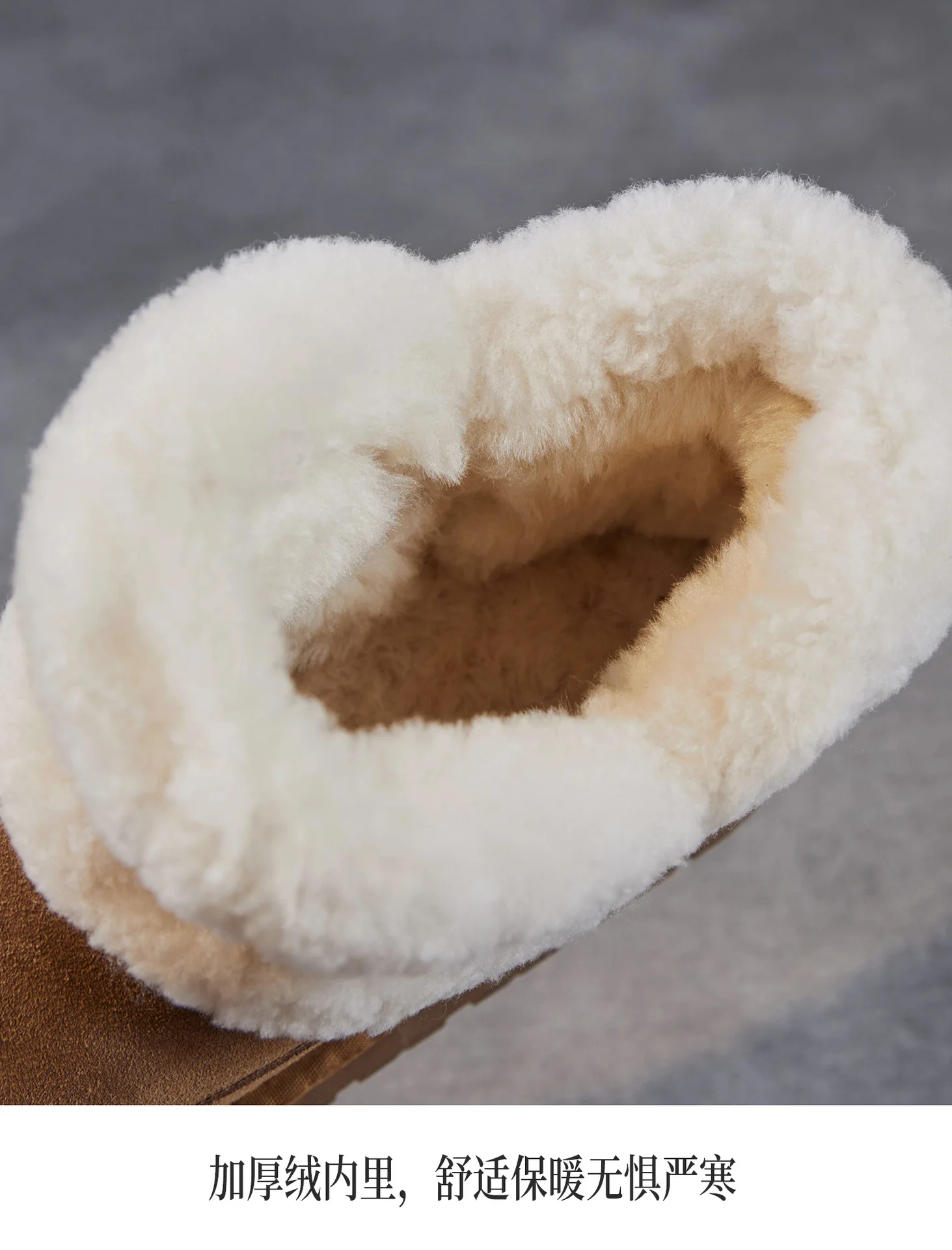 حذاء نسائي للكاحل، حذاء قصير، حذاء شتوي ببطانة سميكة وعزل، أنيق ومتعدد الاستخدامات، حذاء شتوي بنعل سميك #4