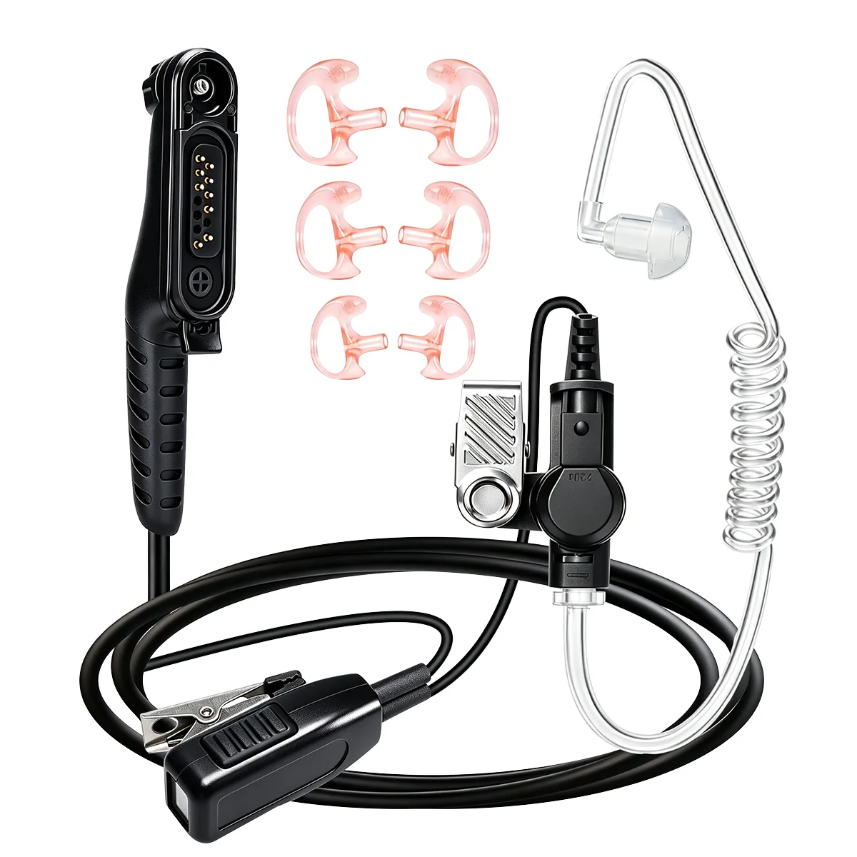 abbree-walkie-talkie-headset-earpiece-with-mic-acoustic-tube-for-motorola-mototrbo-r7-apx-n70-n50-n30-mxp600-ham-radio