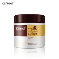 Karseell 500ml tratamiento capilar de colágeno reparación profunda acondicionamiento aceite de argán mascarilla para el cabello esencia para cabello seco dañado todo tipo de cabello