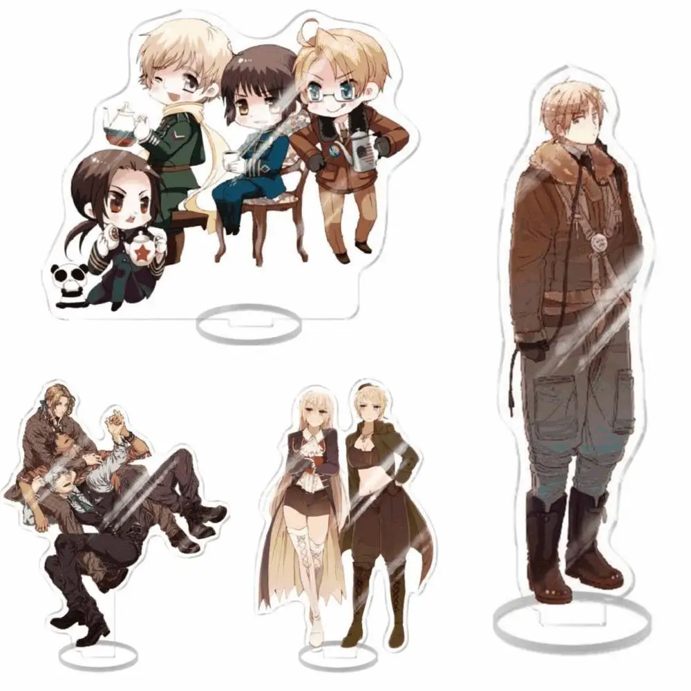 15cm Hot GAME Hetalia Axis Powers Anime Acrylic Stand Doll Italy Germany France China Figure Model Plate Cosplay Toy for Gift