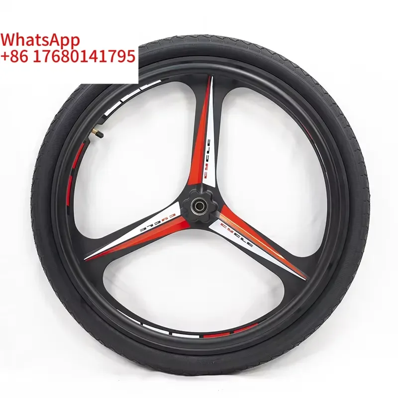 A Pair 24 Inch 3-spoke Sports Wheelchair Rear Wheel Black Aluminum Alloy Rehabilitation Treatment Supplies