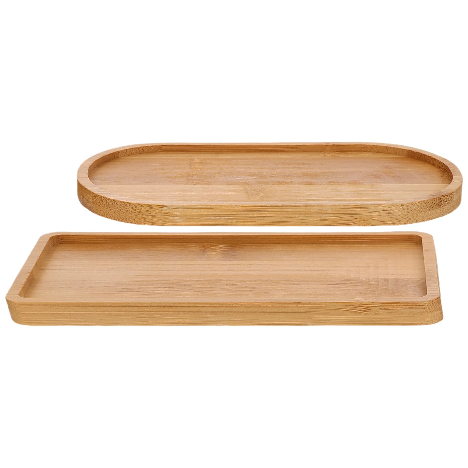

2 Pcs Bamboo Water Coaster Counter Table Mat Teapot Dessert Tray Cup Pad Trivets Hot Plate