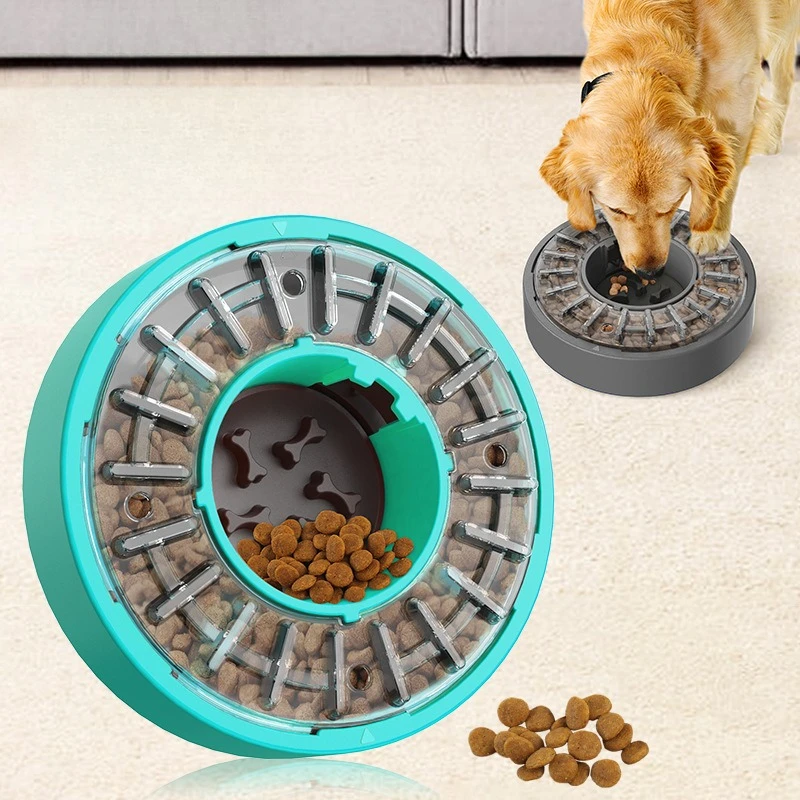 for Pet Supplies Large Chassis Rotating Bowl Slow Food Leakage Enhanced Intelligence Dog Toy