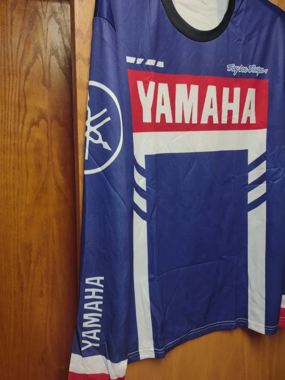 2026 New Summer Yamaha Red Retro Racing Full Sleeve Tee Men Oversized Breathable Quick Drying Sportswear Motocross SMX450 Jersey