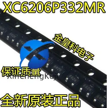 

50 шт. оригинальные новые XC6206P332MR 662K шелкография SOT23 3,3 В/0,5 А стабилизация напряжения