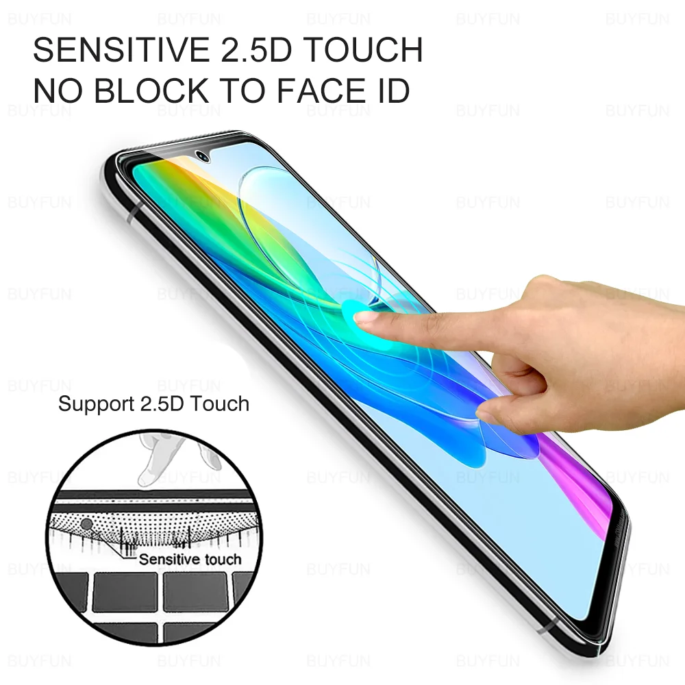 6-in-1 Full Cover Tempered Glass For vivo Y03 5G Camera Lens Protect Film For VIVO vivoY03 vivo y03 Y 03 03Y HD Screen Protector