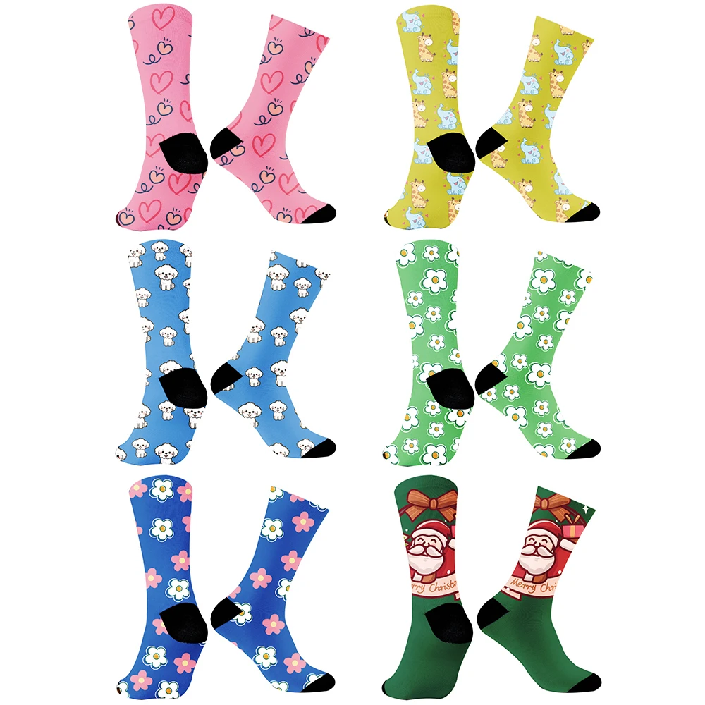 

With Graffiti Patterns Soft Socks 2024 New Halloween Couple Fashionable Sports Socks