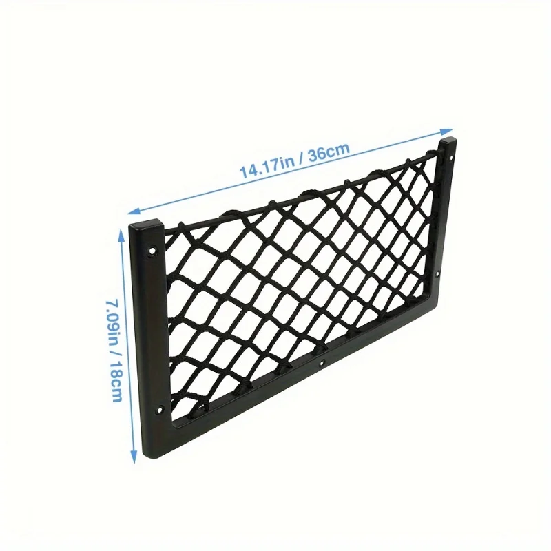 

2026 New Car Back Seat Storage Net Organizer Rear Seat Mesh Pocket Bag Kids Toys Tablet for Tesla SUV Car Accessories