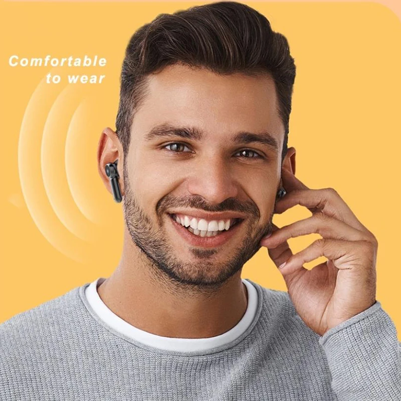 Huawei หูฟัง5.3บลูทูธไร้สายสำหรับเล่นเกม, หูฟังเล่นเกมในหูมีไฟ LED สำหรับเล่นเกมในหูต่ำมีโหมดคู่หูฟัง T58