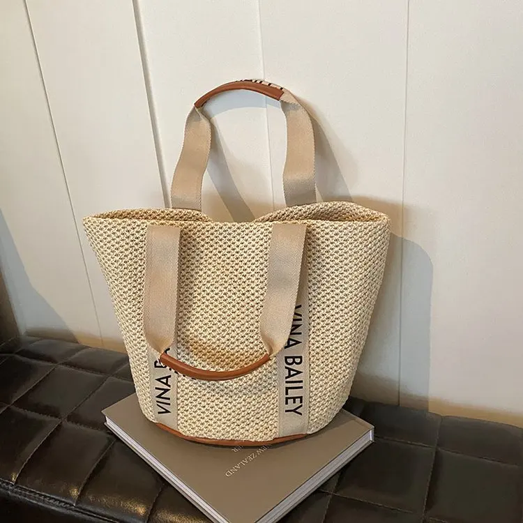 YOUDEYISI Large-capacity Woven Straw Bag 2024 New Versatile One-shoulder Vacation Seaside Beach Bag Commuter Tote Women\'s Bag