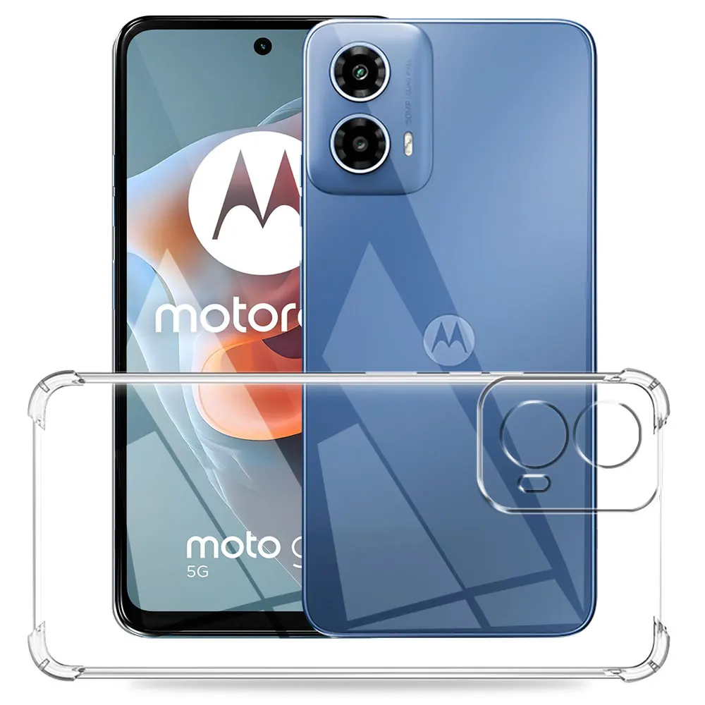 Voor Moto G34 Case Siliconen Zachte, Heldere Schokbestendige Beschermhoes Voor Moto G24 Telefoonhoes Voor Motorola Moto G04 Coque Clear Fundas