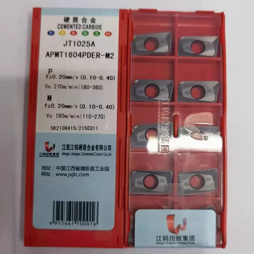 APMT1604PDER-H2 JT1025A/APMT1604PDER-M2 JT1025A APMT1604PDER-H2 APMT1604PDER-M2 JXTC CNC carbide inserts 10pcs/box