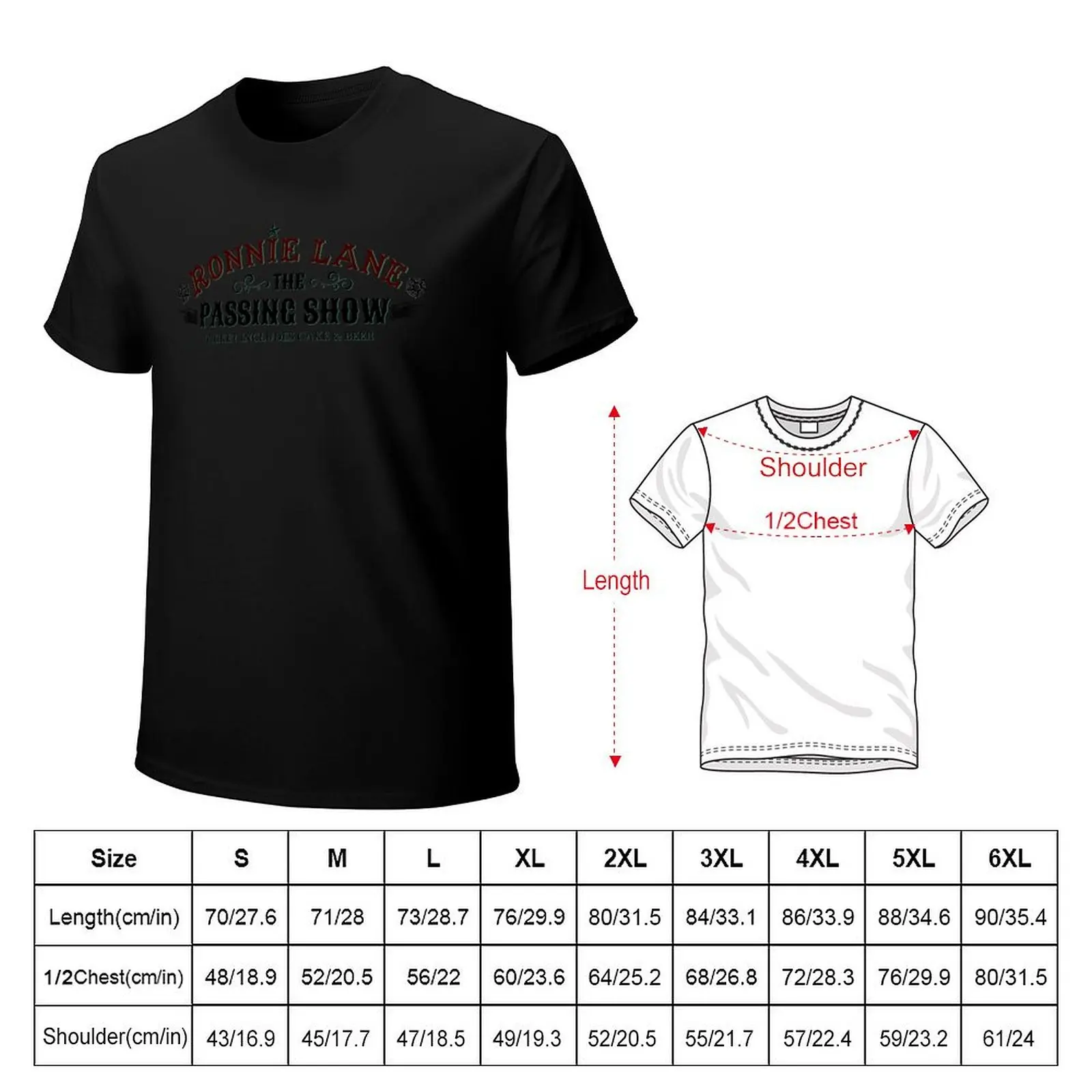 Ronnie Lane's Passing Show T-Shirt Durable Work Wear T-Shirt