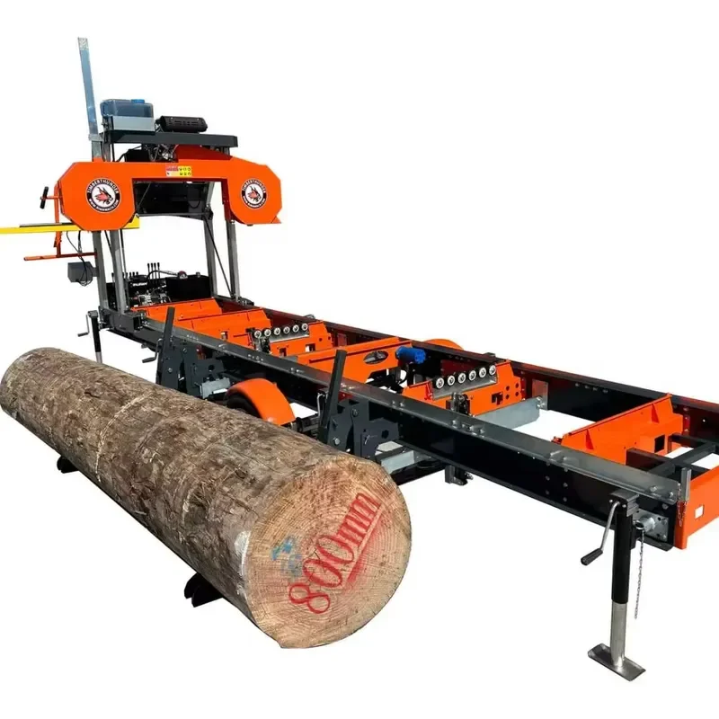Crusher Fully-hydraulic Log System Sawmill Hydraulic Log Loader, Hydraulic Rotation Clamp, Hydraulic Side Support Band