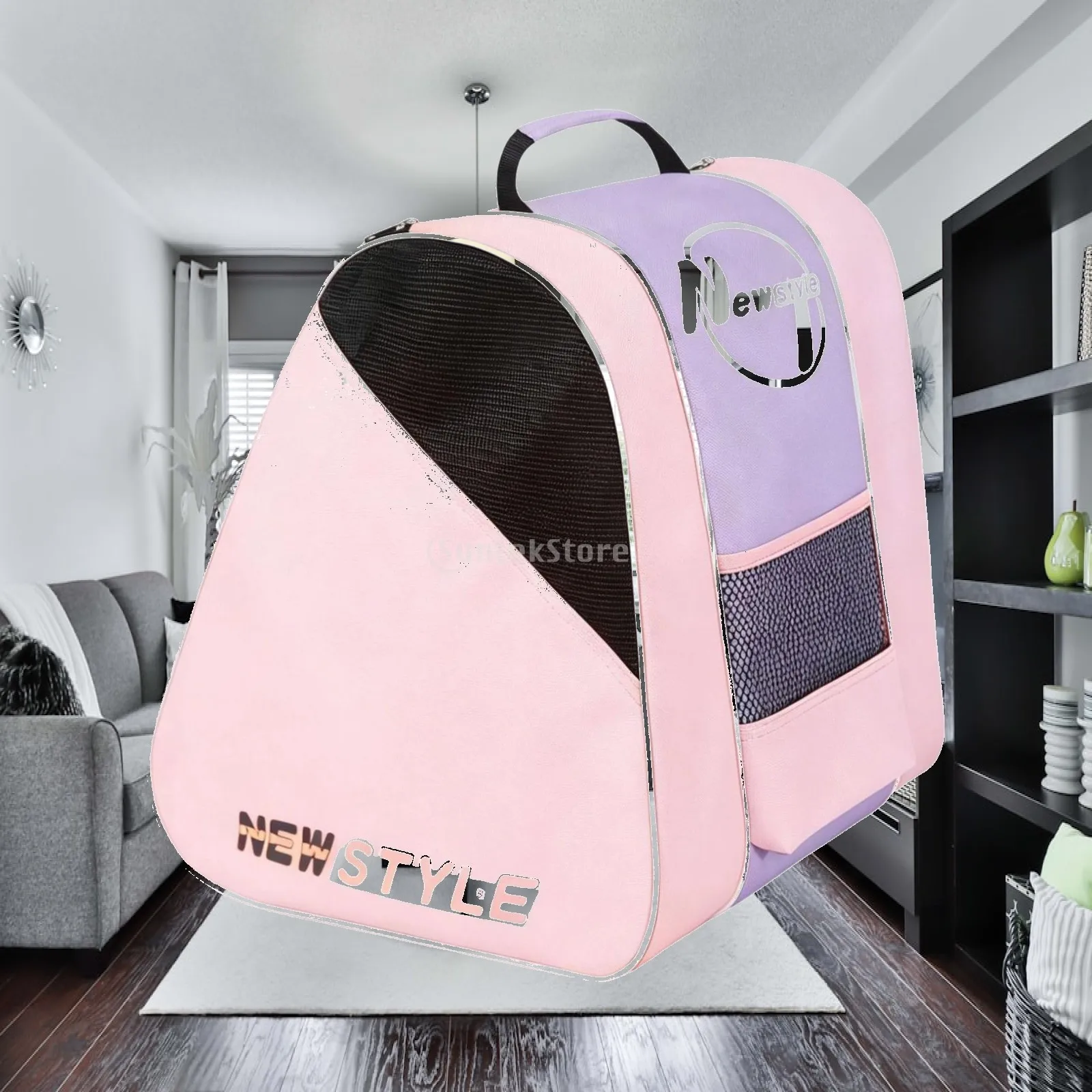 Figure Skating Bag Roomy Skate Accessories Organizer for Protective Gear Clothes and Helmet