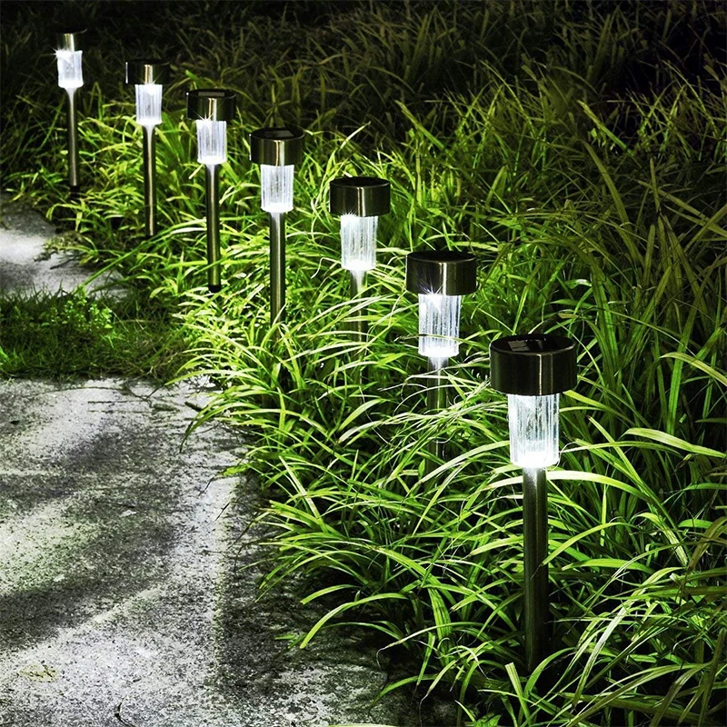 Luci solari per esterni luci da giardino lampada a energia solare lanterna illuminazione paesaggistica impermeabile percorso cortile prato decorazione del giardino