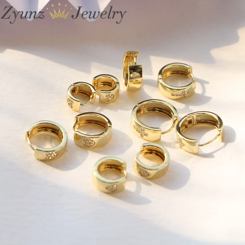 5 Pairs, Gold Color… - image