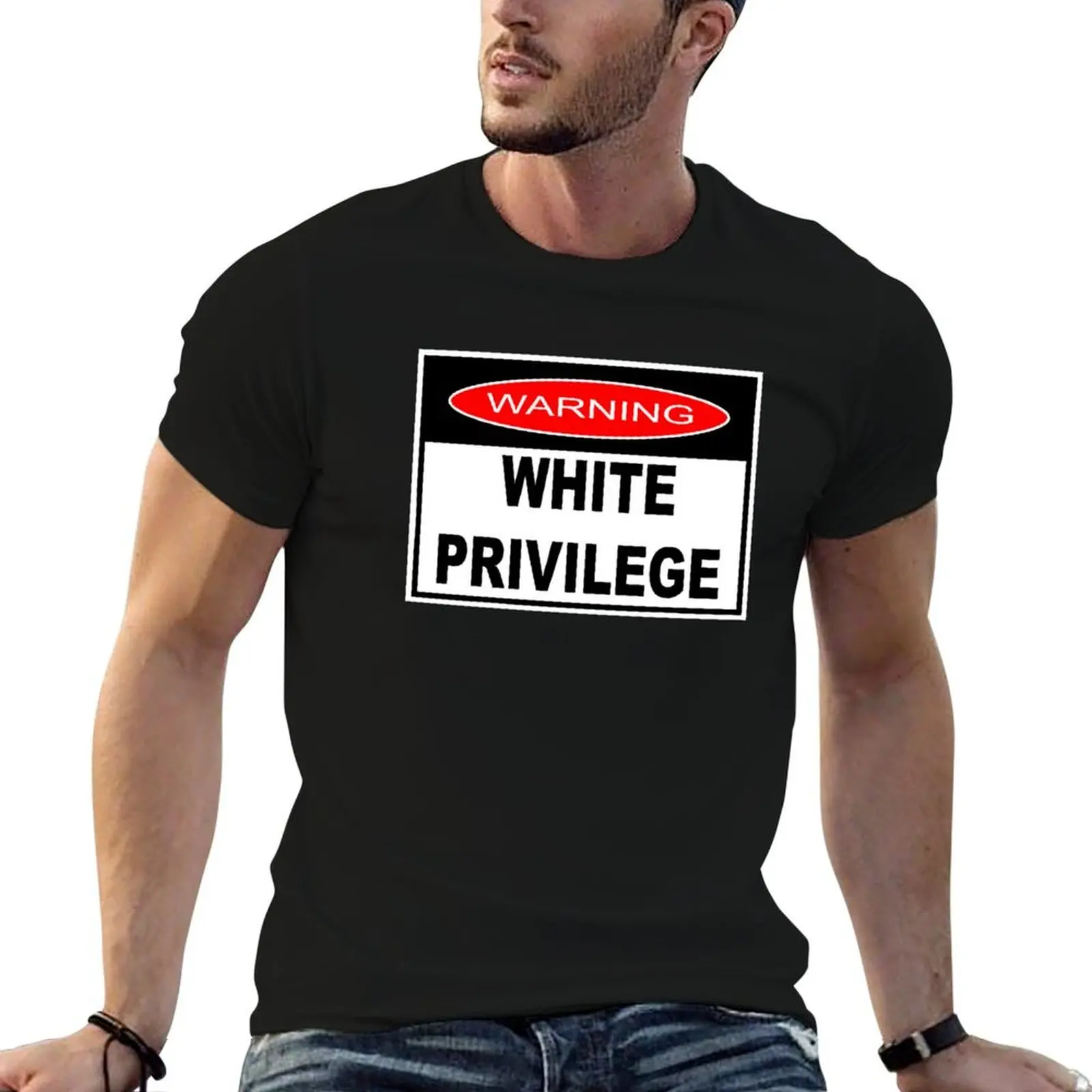 WARNING - WHITE PRIVILEGE T-Shirt Funny t-shirts Clothing shirts men graphic