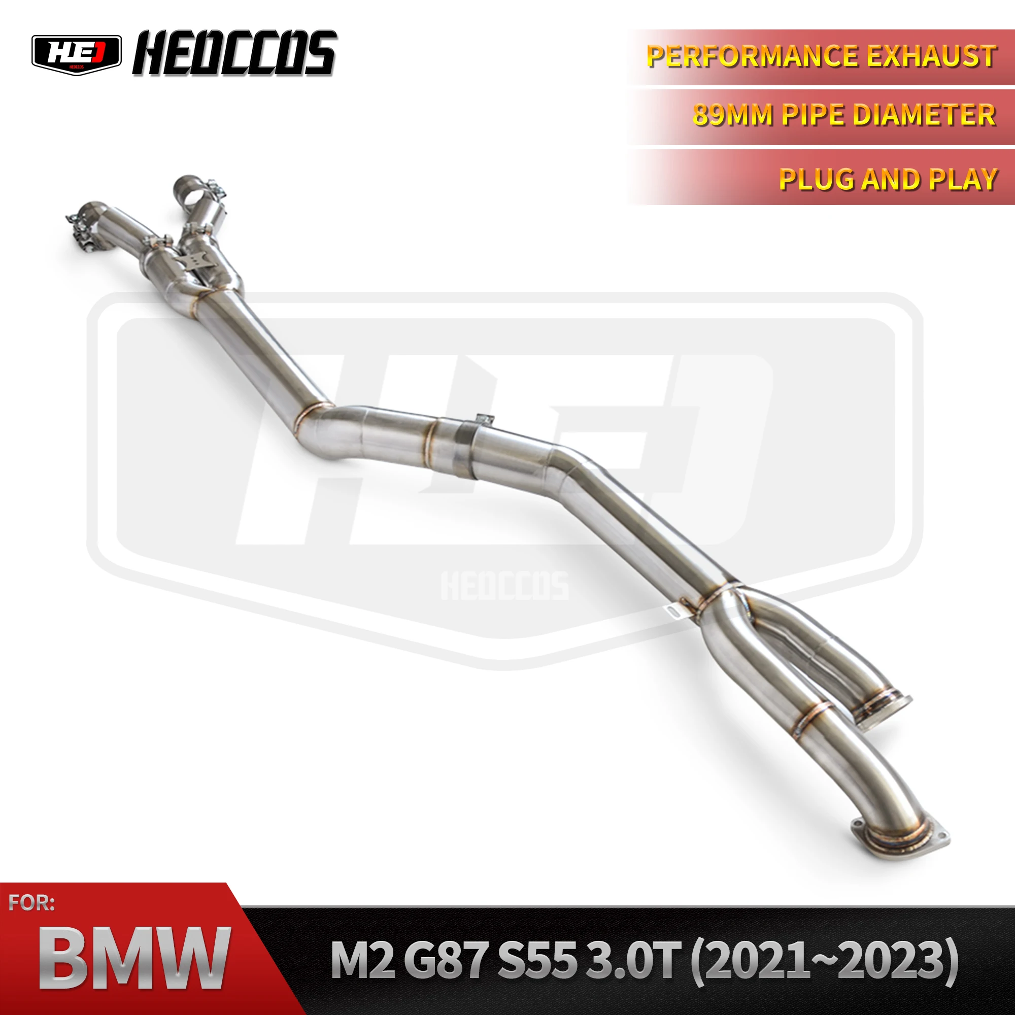 

HEO Perfectly Customized Racing Performance Exhaust Mid Pipe Specifically Designed for BMW M2 G87 S55 3.0T 2021-2023 with OPF