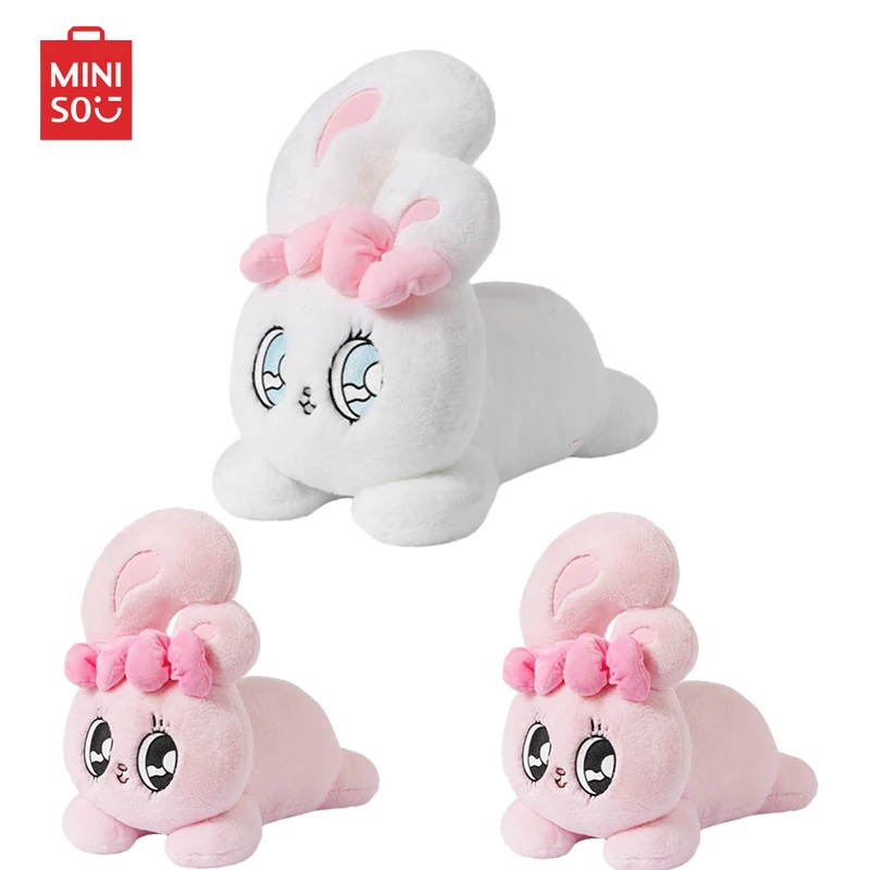 

MINISO 42cm New Kawaii Esther Bunny Plush Doll Toys Cartoon Anime Cute Girl Soft Plushie Sleeping Pillow Ornaments Birthday Gift