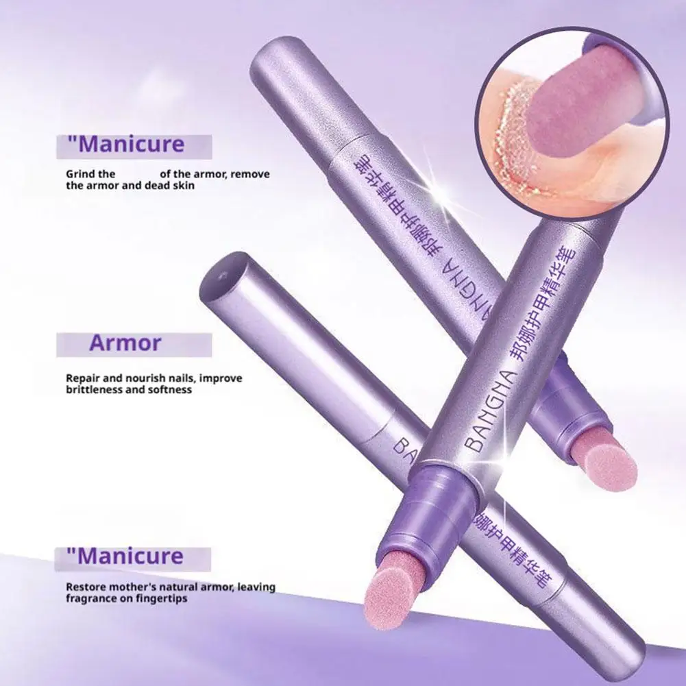 Bangna 3-in-1 Penna per olio per cuticole Spingitore per cuticole Penna per unghie Anti frattura Pelle morta e Penna per rimozione cuticole Penna per olio per unghie Cura delle unghie