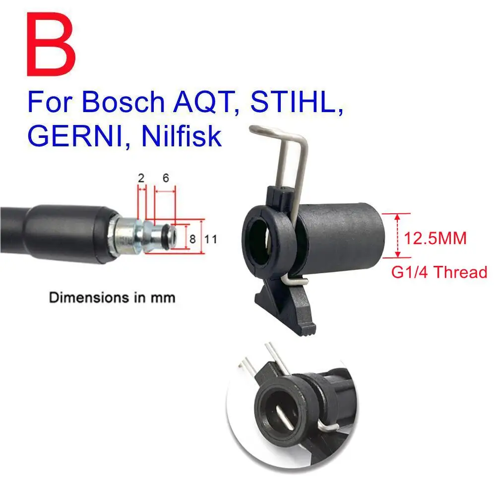 High Pressure Washer Hose Converter for Karcher Bosch AR Black Decker Patriot Dawoo Nilfisk STIHL Pipe Adaptor image 6