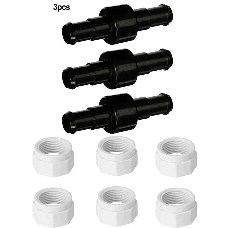 

9pcs/lot Pool Cleaner Hose Swivel D20 And Hose Nut D15 Kit Replace Pool Cleaner Accessories For Zodiac Polaris 280 180 380 3900