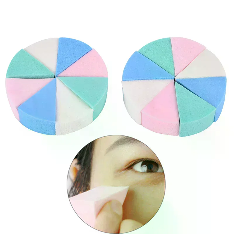 /ACR/Triangle Shaped Soft Magic Face Cleaning Cosmetic Puff Wash Face Makeup 8pcs