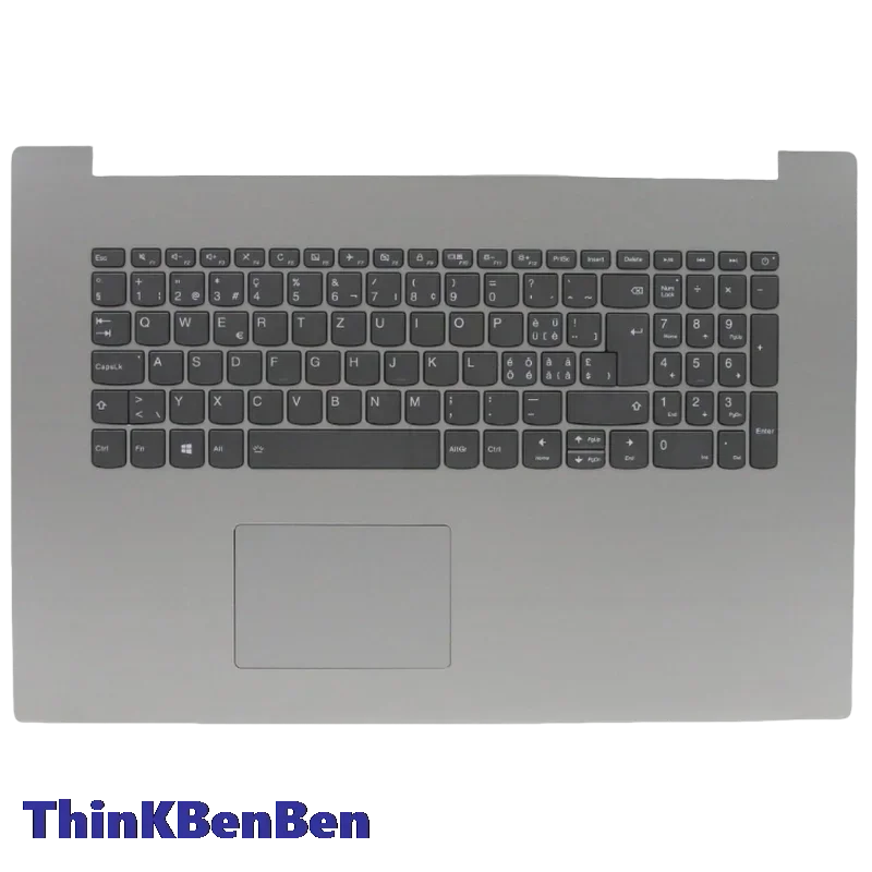SWS Swiss Platinum Grey Keyboard Upper Case Palmrest Shell Cover For Lenovo Ideapad 330 17 17ICH 5CB0R48122