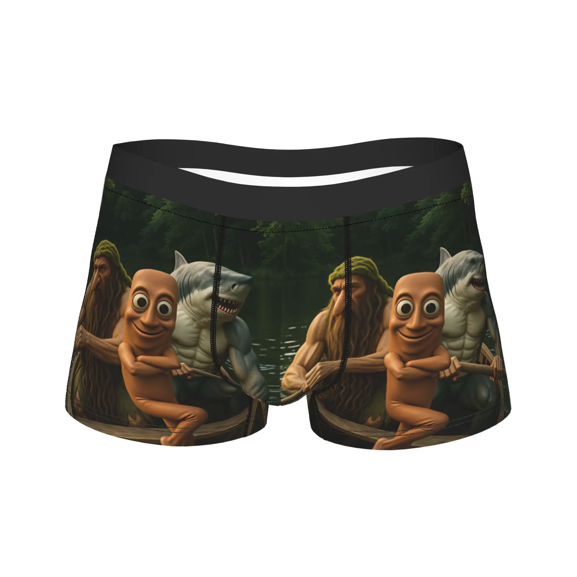 Tung Tung Sahur Boat Adventure Crew With Monster Underwear Custom Boxer Shorts Hot Sale Man Underpants Comfortable Boxer Brief