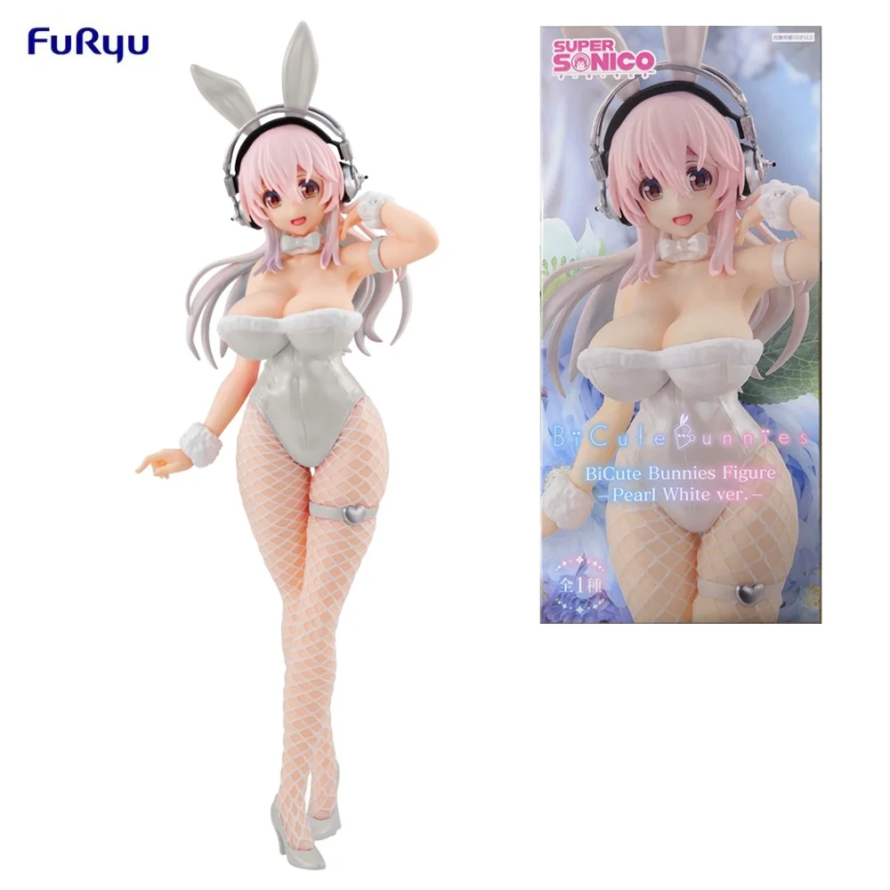 

FuRyu Original BiCute Bunnies Pearl White ver. SUPER SONICO Anime Action Figure Toys For Boys Girls Kids Children Birthday Gifts