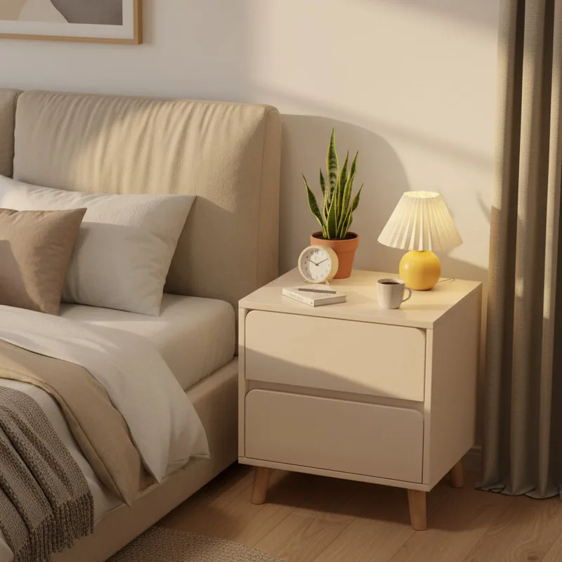 

Bedside Table Side Cabinet Modern Small Simple Household Rental Room Shelf Bedroom Simple Storage Storage Cabinet