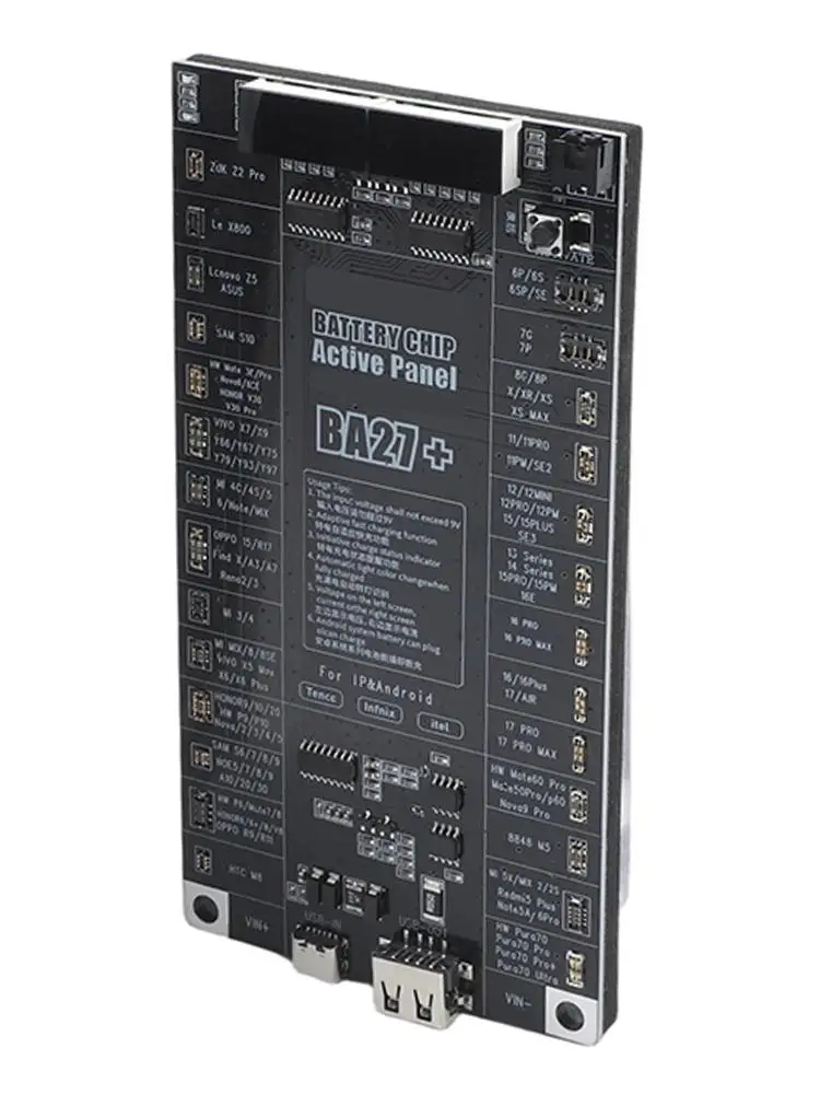 Battery Activation Board BA27 Plus for iPhone 616PM and For Android Devices Supports Dual Power Options and Real Time Monitoring