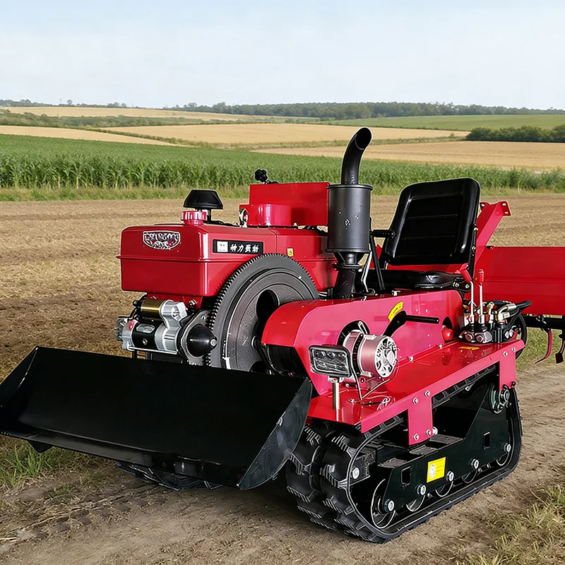 

Компактный гусеничный роторный культиватор 25 л.с. для малых фермерских хозяйств, настраиваемый под любые типы местности