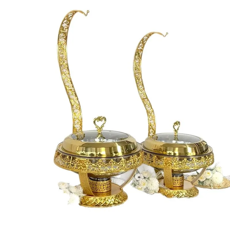 

Позолоченная нагревательная изоляция самообслуживания из нержавеющей стали, подвесная крышка, изоляция печи, обеденная печь, подогреватель еды