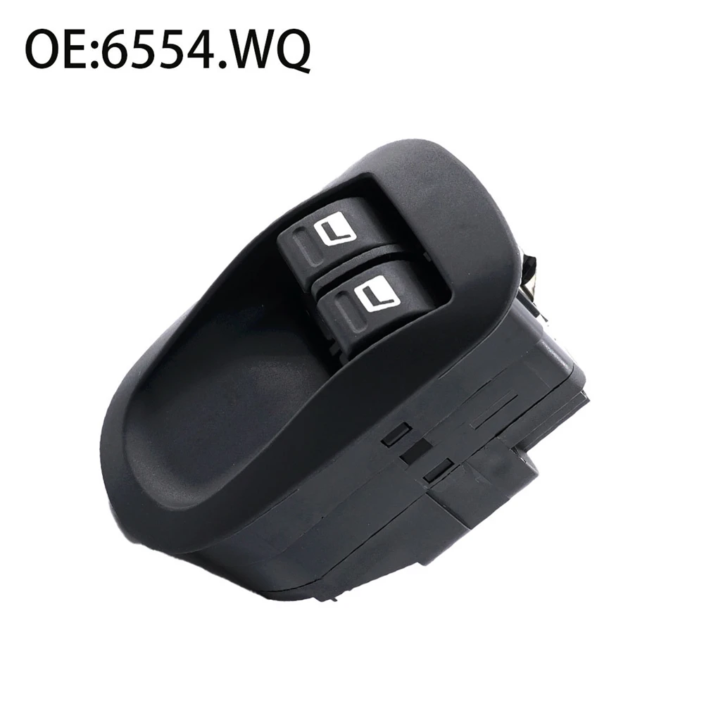 Front Left / Right Side Electric Window Triple Switch Button Black For Peugeot 206 CC,2D, 2A,SW, 2E, 2K 6554.WQ Replacement Part