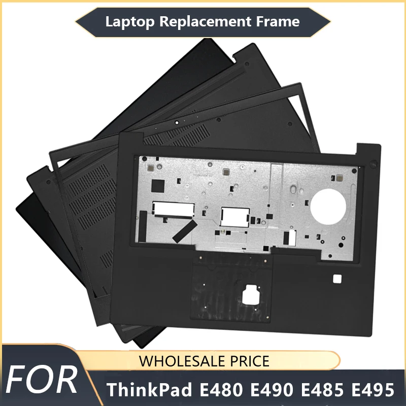 NEW For Lenovo ThinkPad E480 E490 E485 E495 Laptop LCD Back Cover/Front Bezel/Hinges/Palmrest/Bottom Case
