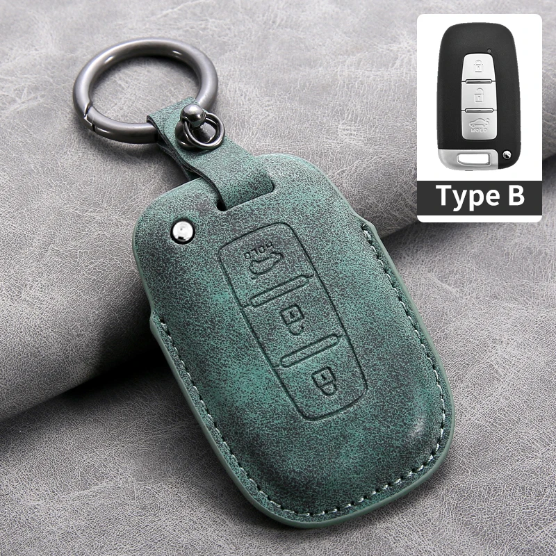 3 Buttons Leather Car Remote Key Case Cover Shell For KIA RIO 5 Sportage Ceed Cerato K3 K4 K5 Sorento Optima Picanto Soul Forte