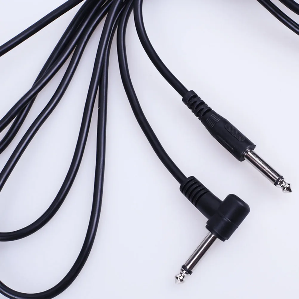 

2pcs Electric Guitar Audio Cable 6.35mm Wire for Mic Bass Keyboard Professional Musical Instruments Supplies Stage Performance