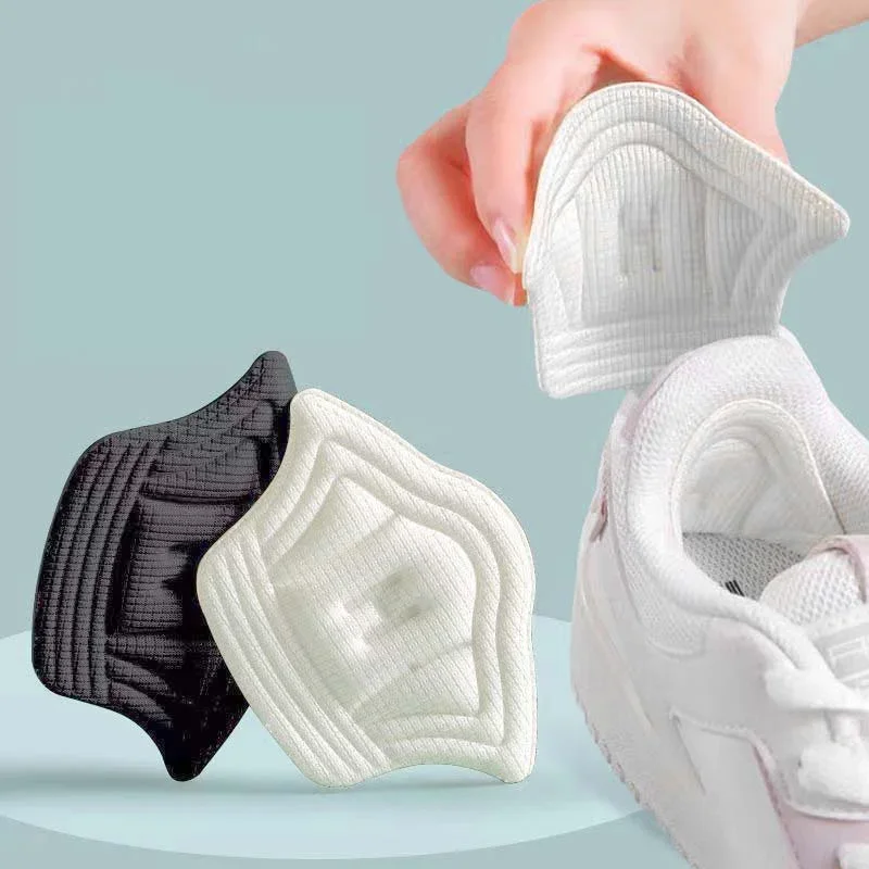 운동화 용 발 뒤꿈치 보호대 신발 크기 감속기 스포츠 신발 삽입 쿠션 통증 완화 Antiwear 발 패드 자체 접착 스티커