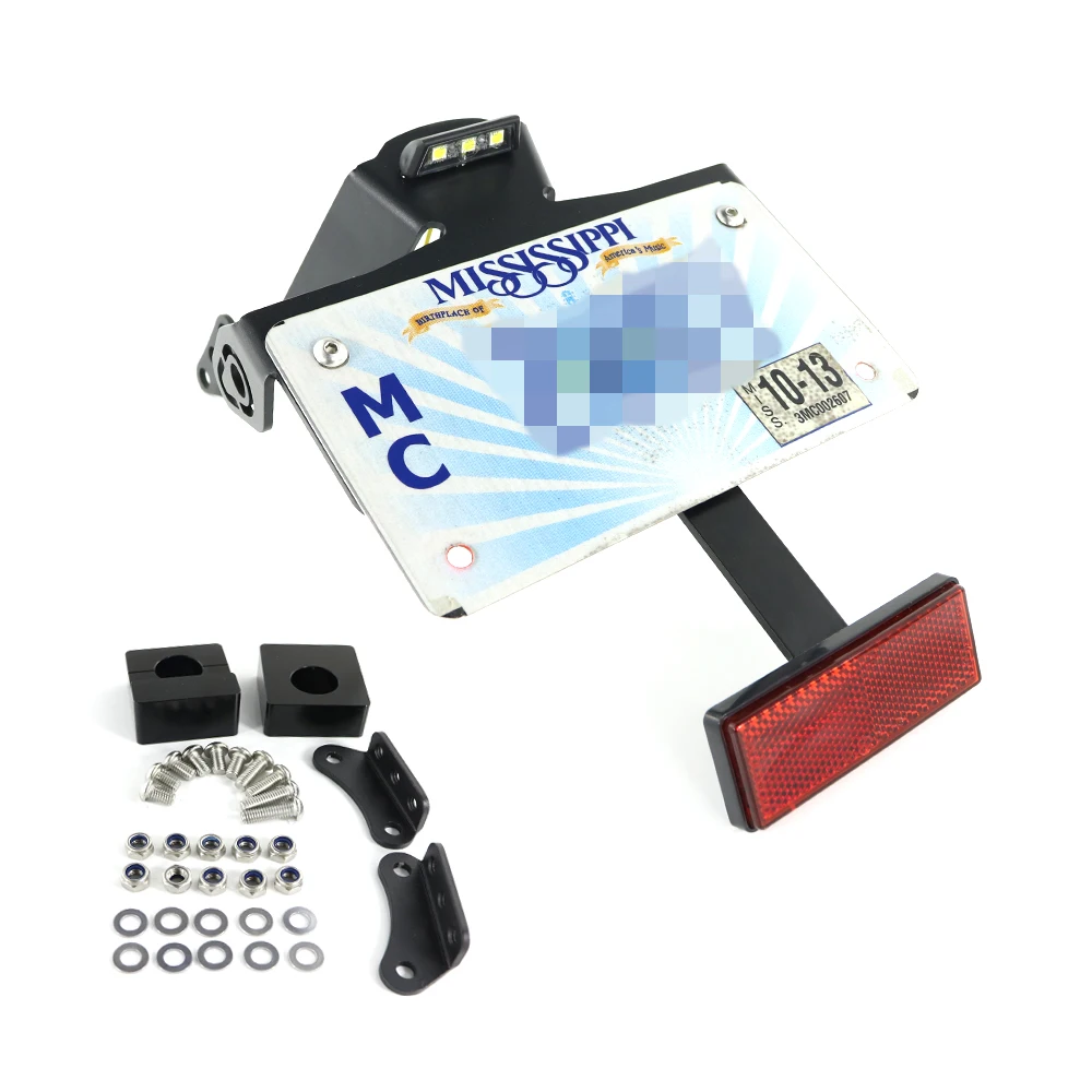 Rear Tail Tidy Fender Eliminator Kit License Plate Holder Bracket Aluminum MT-09 MT09 FZ-09 MT-09 SP 2017-2020 Fit For Yamaha