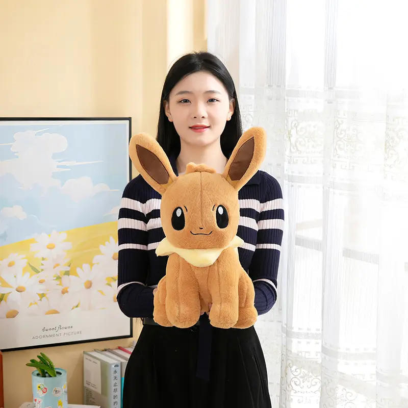 70cm Anime Pokemon Pikachu Plush Toy Cartoon Eevee Pokémon Soft Stuffed Doll Kawaii Big Size Sofa Pillow Rag Kids Birthday Gift - Image 4