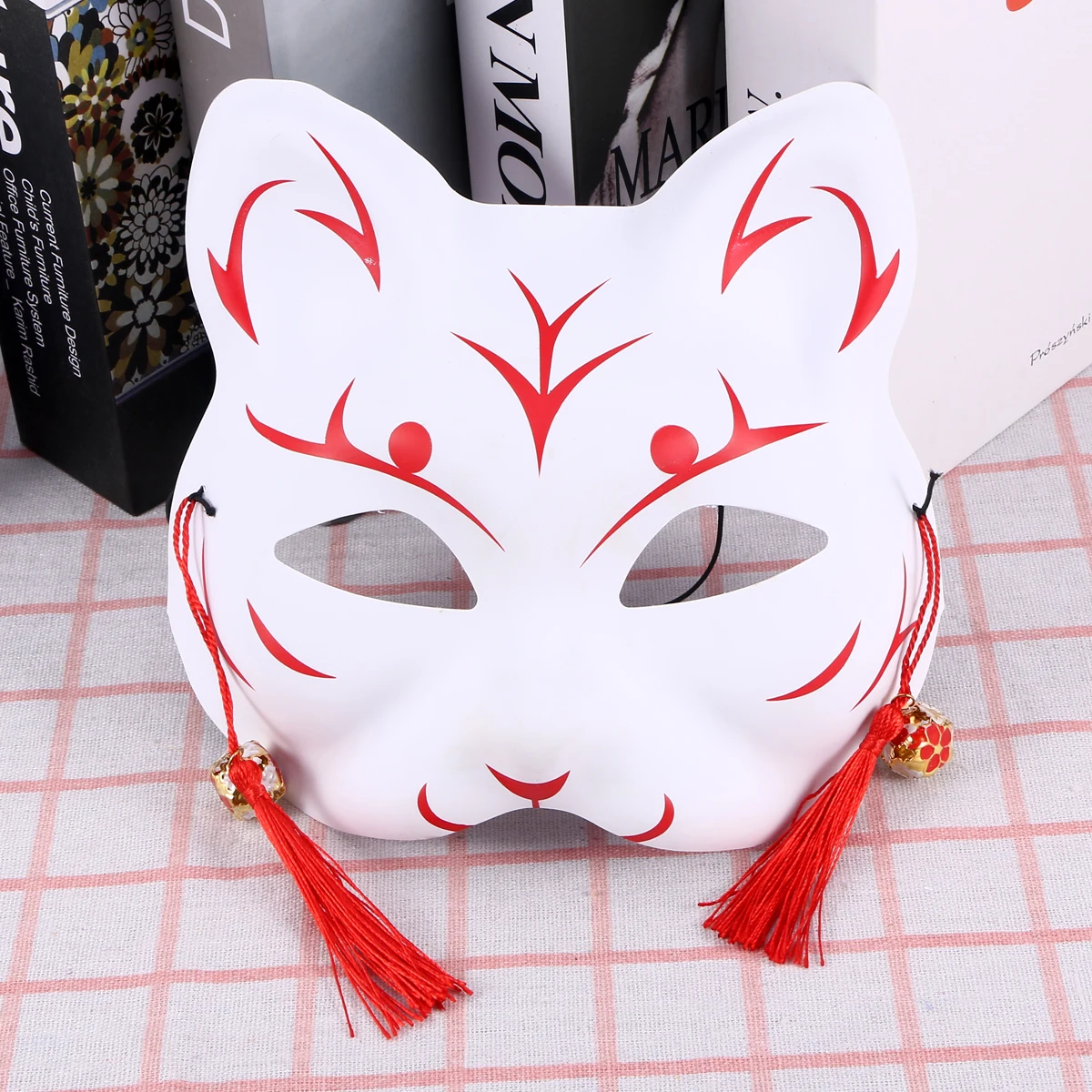 Máscara de gato Hefeng, fiesta de Cosplay atractiva, maquillaje, rendimiento, suministros de accesorios de colores aleatorios