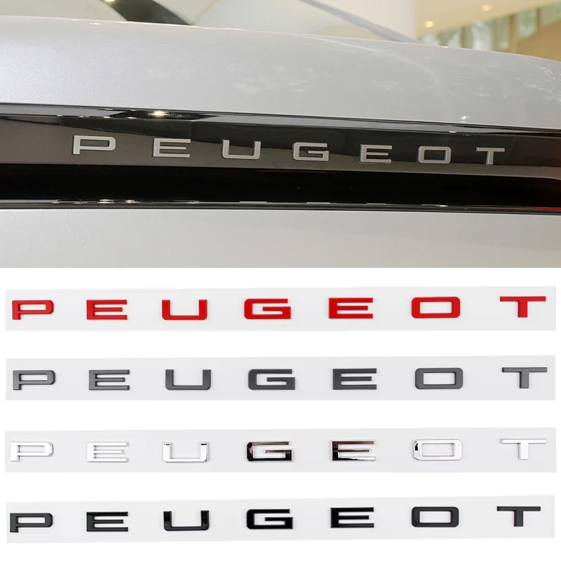 

Наклейка с эмблемой на задний багажник автомобиля из АБС-пластика для Peugeot 508 408X 3008 308 2008 408 4008 GT 5008 307 206 207 301 Украшение