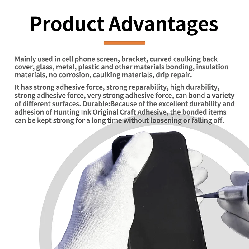 WYLIE إصلاح الهاتف المحمول أسود/واضح السائل الغراء شاشة LCD الإطار الغطاء الخلفي إصلاح علاج سريع مجموعات لاصقة مقاومة للماء #6