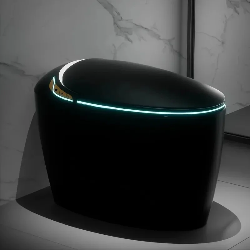 Luxury Smart Toilet With Bidet Seat, Elongated Egg Shaped Modern Design, Auto Open Auto Flush, Adjusted Heated Seat, Warm Water
