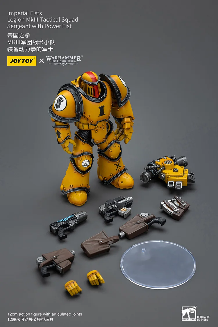 JOYTOY Warhammer „The Horus Heresy“ Imperial Fists Legion MkIII Tactical Squad Sergeant With Power Fist Actionfiguren Puppe