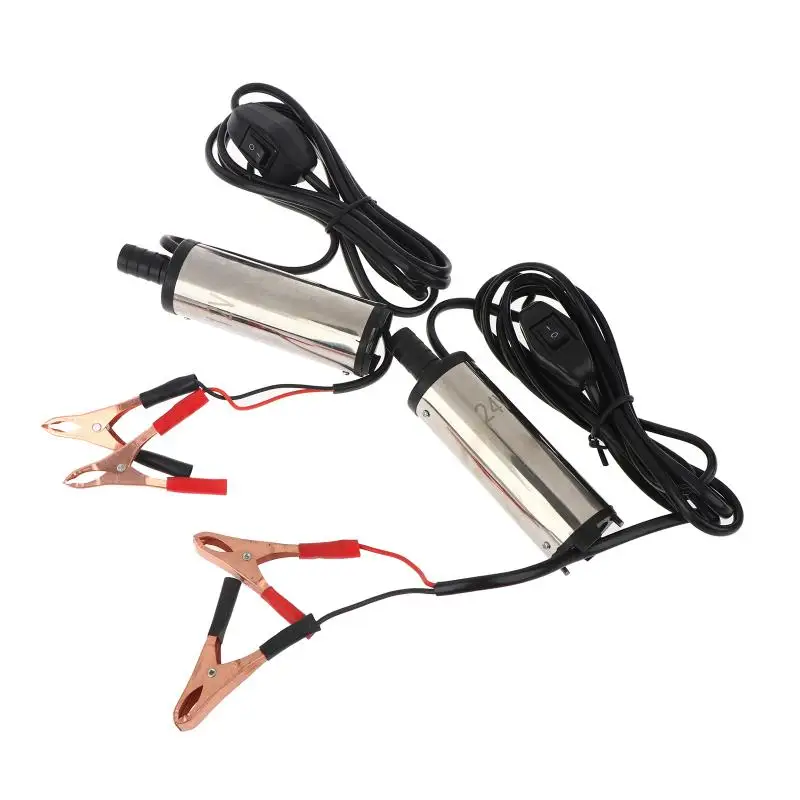 Small Electric Fuel Transfer Pump 12V 24V DC Diesel Pumping Dispenser With Clamp