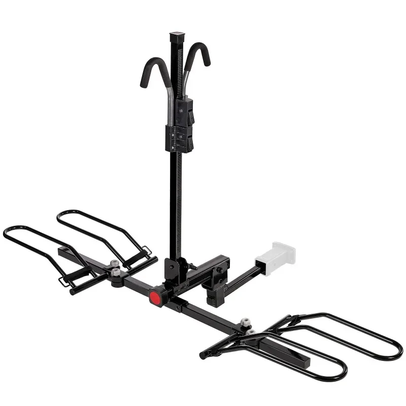 Bicycle rack car rear trailer frame bike frame